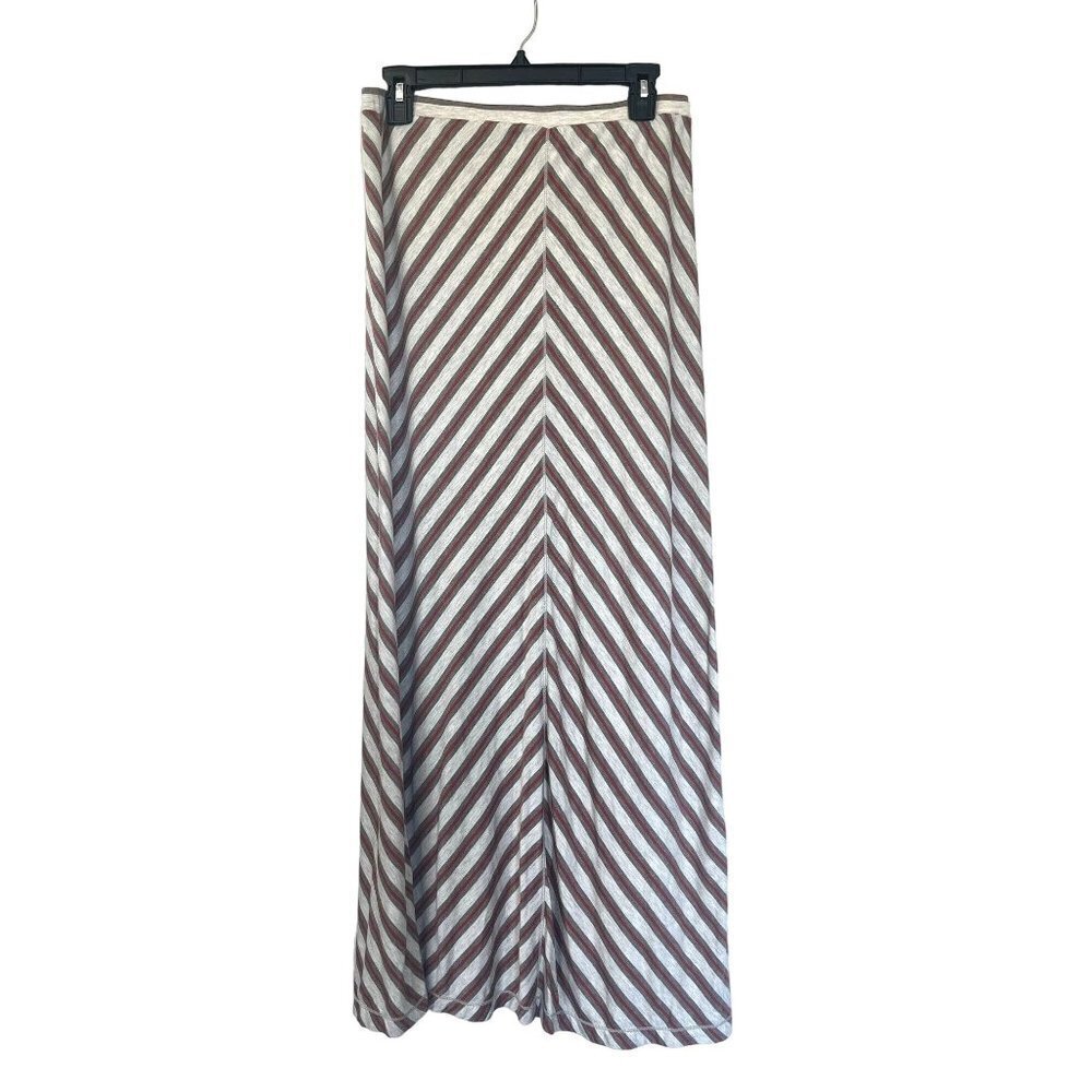 MLLP Comfortable Relaxed Striped Maxi Skirt L